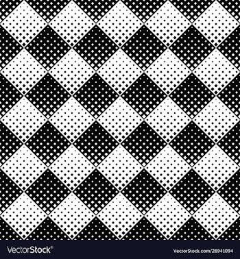 Seamless monochrome geometrical diagonal square vector image