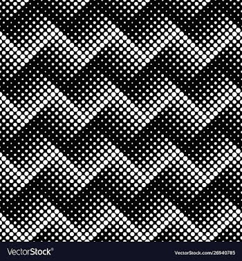Seamless monochrome geometrical dot pattern vector image