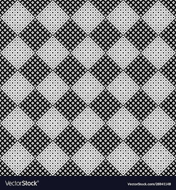 Seamless monochrome geometrical square pattern vector image
