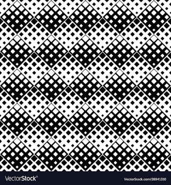 Seamless monochrome geometrical square pattern vector image