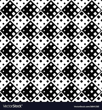 Seamless monochrome geometrical square pattern vector image