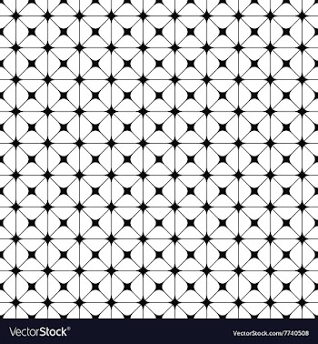 Seamless monochrome grid pattern design vector image