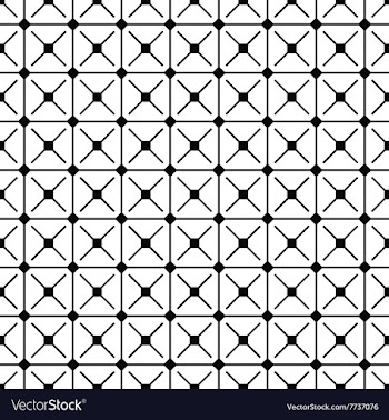 Seamless monochrome grid pattern vector image