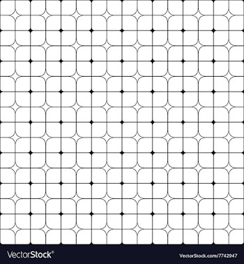 Seamless monochrome grid pattern vector image