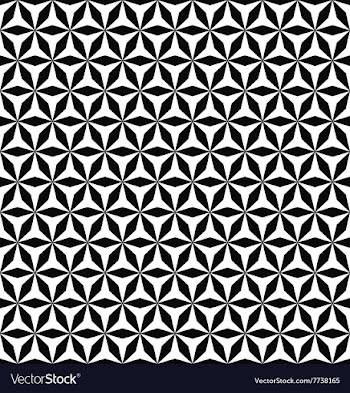 Seamless monochrome hexagonal pattern vector image
