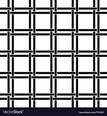 Seamless monochrome line pattern vector image