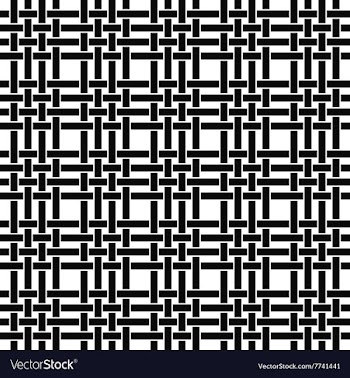 Seamless monochrome line pattern vector image