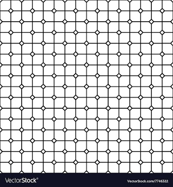 Seamless monochrome rail pattern vector image