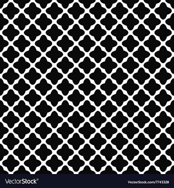 Seamless monochrome rounded shape pattern design vector image