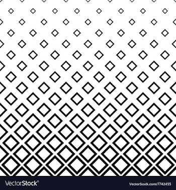 Seamless monochrome square pattern background vector image