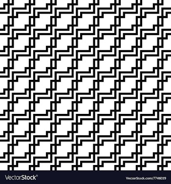 Seamless monochrome squared line pattern vector image