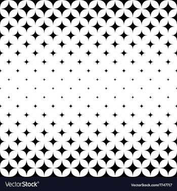 Seamless monochrome star pattern vector image