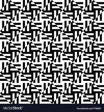 Seamless monochrome stripe pattern vector image