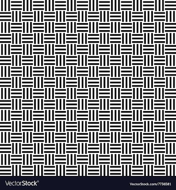 Seamless monochrome stripe pattern vector image