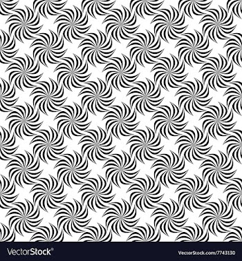 Seamless monochrome stylized floral pattern vector image