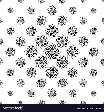 Seamless monochrome stylized floral pattern vector image