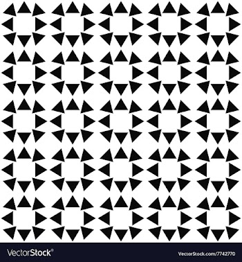 Seamless monochrome triangle pattern background vector image