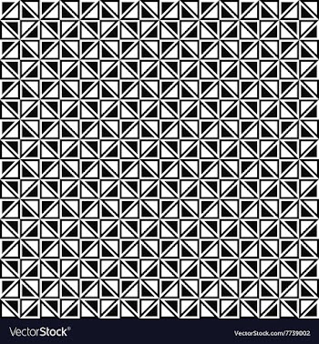 Seamless monochrome triangle pattern design vector image