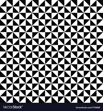 Seamless monochrome triangle pattern design vector image