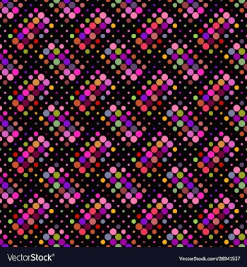 Seamless multicolor dot pattern background vector image