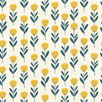 Seamless Nordic Floral Pattern