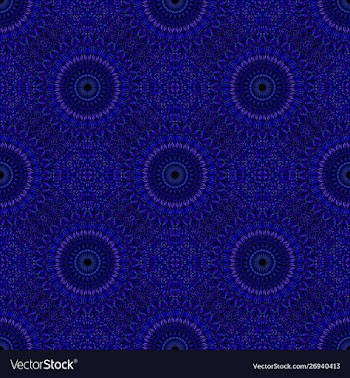 Seamless oriental flower mandala ornament pattern vector image