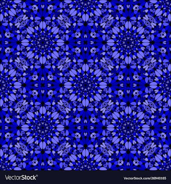 Seamless oriental gravel mosaic ornament pattern vector image