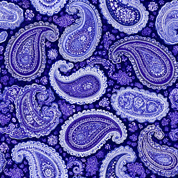 Seamless Paisley Textile Pattern