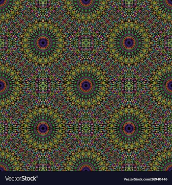 Seamless pastel bohemian geometrical mandala vector image