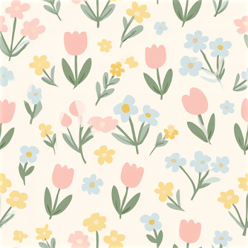 Seamless Pastel Floral Pattern