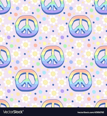 seamless pastel pattern with pacific signs and