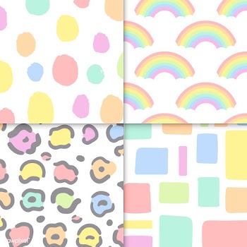 Seamless pastel patterns vector set | Free stock vector - 542974