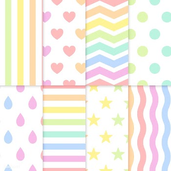 Seamless pastel patterns vector set | Free stock vector - 543007