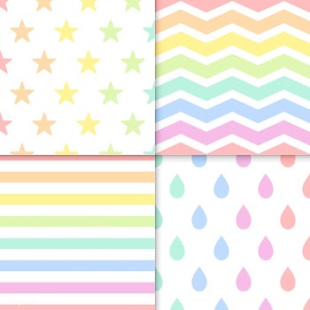 Seamless pastel patterns vector set | Free stock vector - 543027