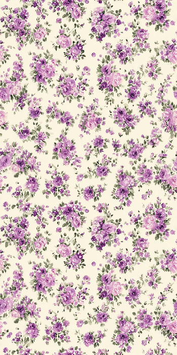 Seamless Pastel Pink and Purple Tiny Roses Pattern