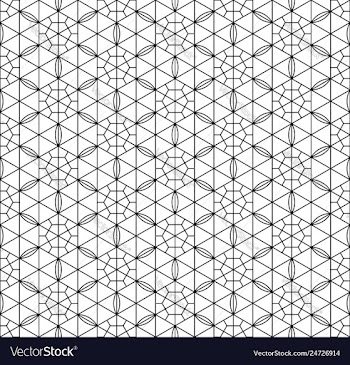 Seamless pattern based on japanese geometric vector image