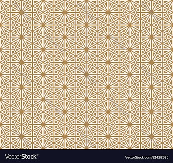 Seamless pattern based on japanese ornament kumiko vector image
