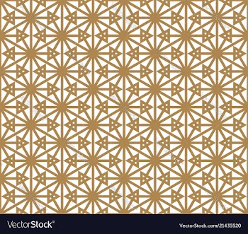 Seamless pattern based on japanese ornament kumiko vector image