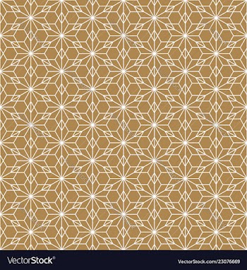 Seamless pattern based on japanese ornament kumiko vector image