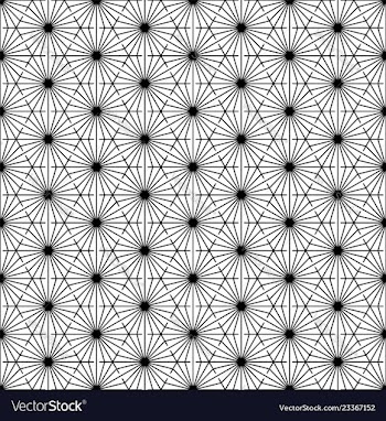 Seamless pattern based on japanese ornament kumiko vector image