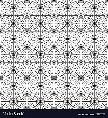 Seamless pattern based on japanese ornament kumiko vector image