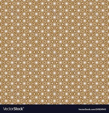 Seamless pattern based on japanese ornament kumiko vector image