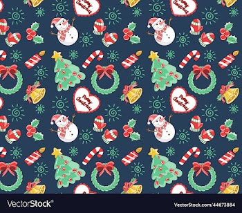 seamless pattern christmas day