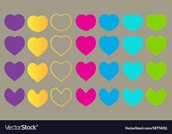 seamless pattern colorful love design