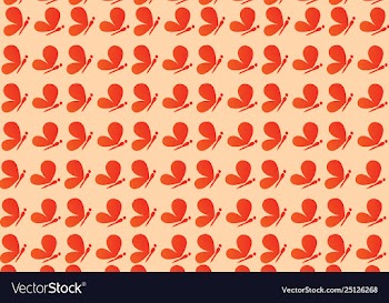 Seamless pattern - flat pastel butterflies vector image