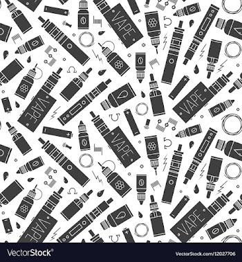 Seamless pattern for vape shop and vape service vector image