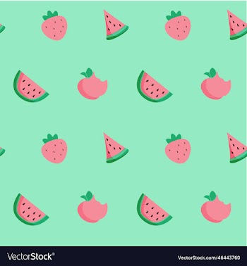 seamless pattern fresh fruits