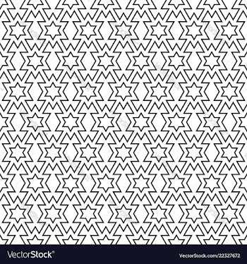 Seamless pattern in black and white geometric vector image