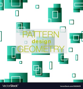Seamless pattern in colors with geometric vector image