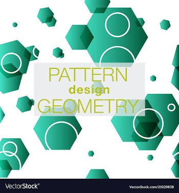 Seamless pattern in colors with geometric vector image